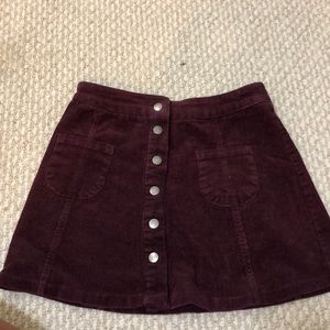 Burgundy Brandy Melville skirt